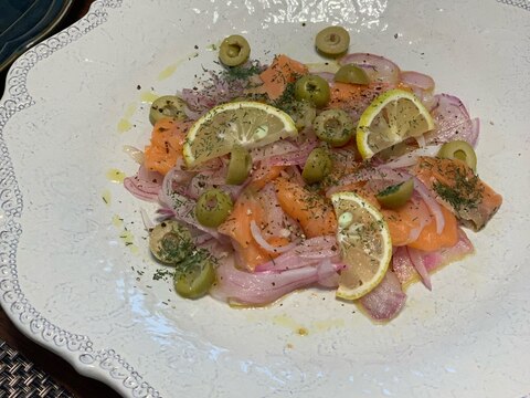 スモークサーモンのマリネ